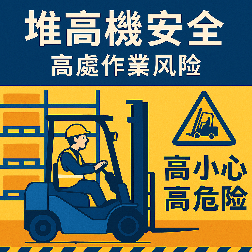 海霸王工地堆高機墜落事故|電動堆高機安全提醒與倉儲作業防護指南
