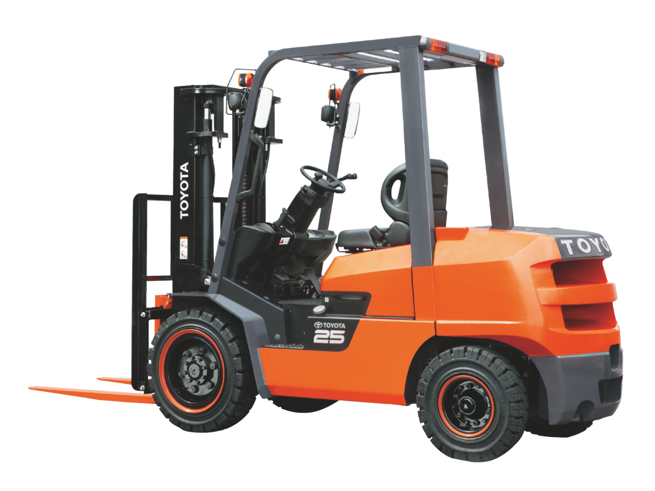 TOYOTA FDZN/FGZN 系列 2.0–3.0 噸柴油與汽油堆高機原廠圖(圖示車身徽章為 25)